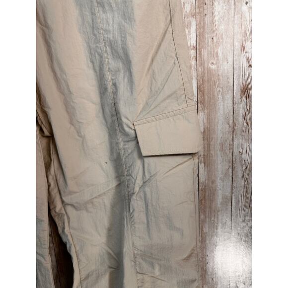 Wilo Parachute‎ Cargo Pants Womens M Clay Ivory Wide Leg Elastic Waist Light NEW - Picture 7 of 12